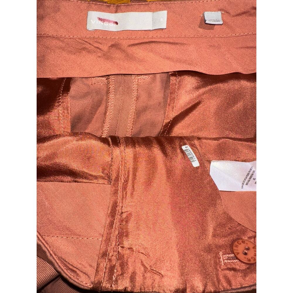 Vince Terracotta Linen Blend Tapered Ankle TrousersCareer 10 - Picture 8 of 9